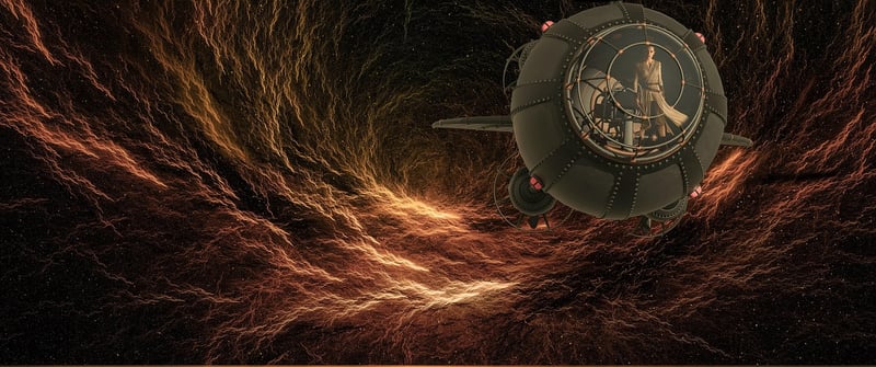 Illustration of a wormhole